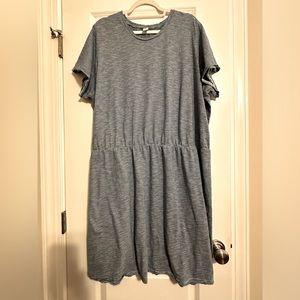 Old Navy Waist-Defined Slub Knit T-shirt Dress